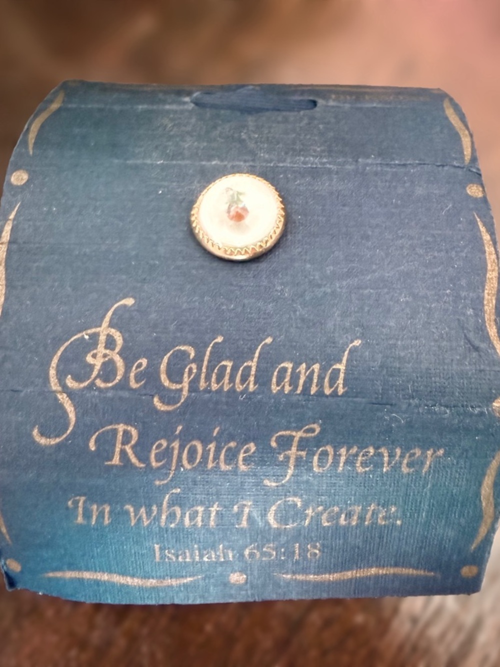 Christian Card Mustard Seed Faith Pin Vintage